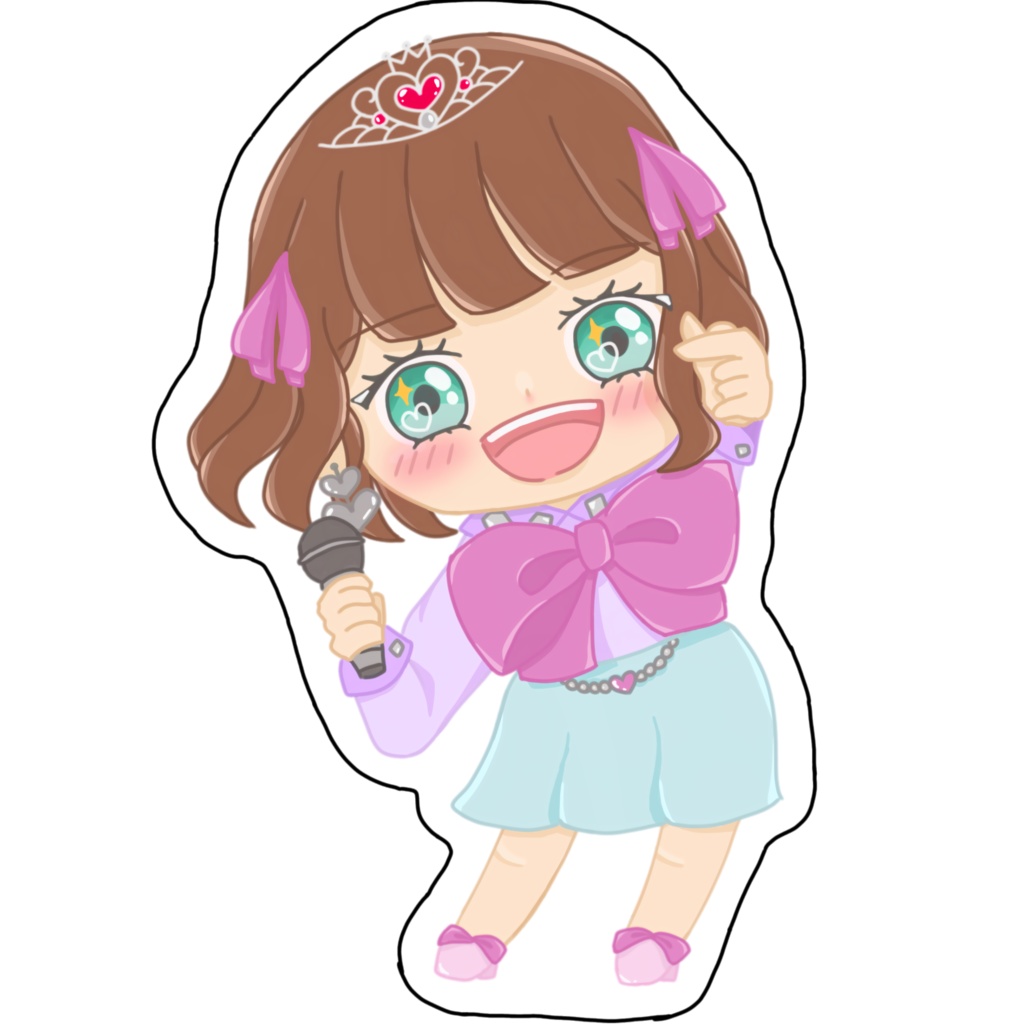 4種のみおんイラストシール