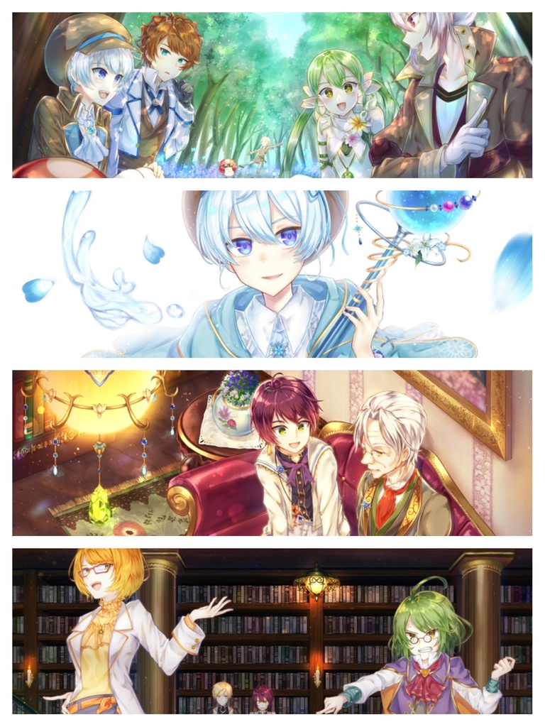 【再販仕様版】「Glory loads」 Kleinod'z イラスト集① (西北編)