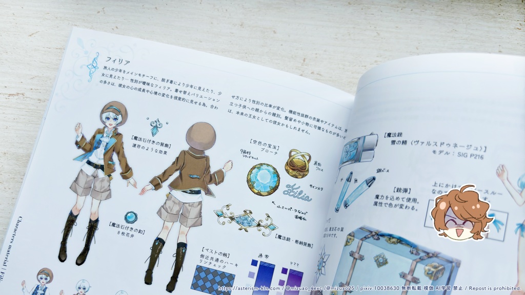 【設定資料集】Kleinod'z Characters BOOK「L’écrin Flower」Vol.1 (ホロポスカ付き)