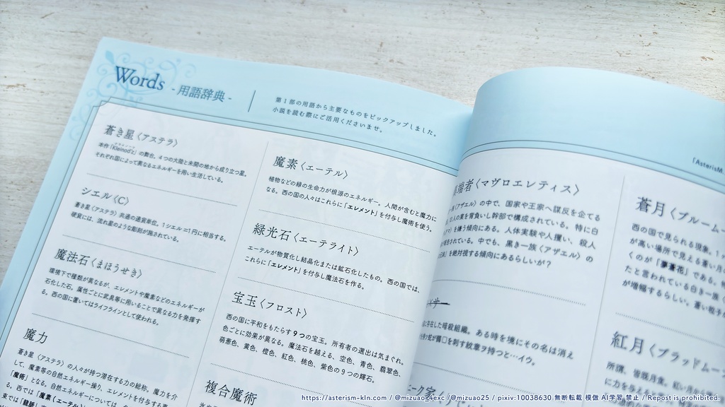 【設定資料集】Kleinod'z Characters BOOK「L’écrin Flower」Vol.1 (ホロポスカ付き)