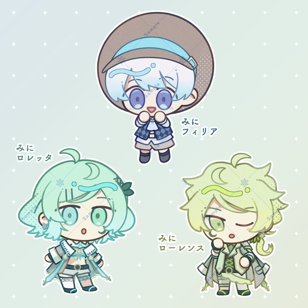 自立する! ミニアクリルスタンド (3種)