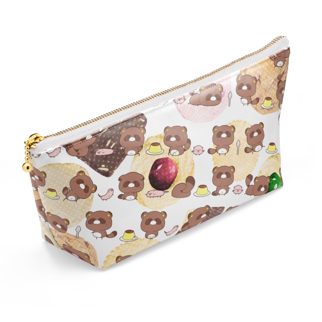 たぬぅがいっぱいポーチ