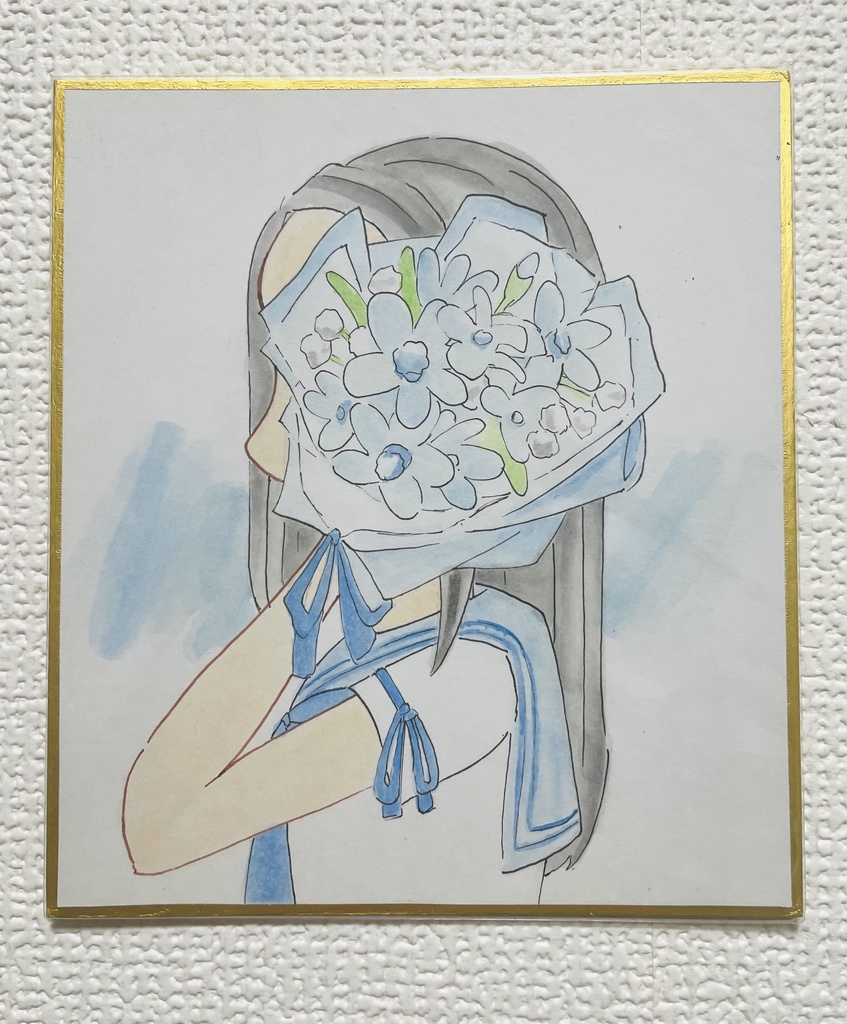 ブルースターの花束