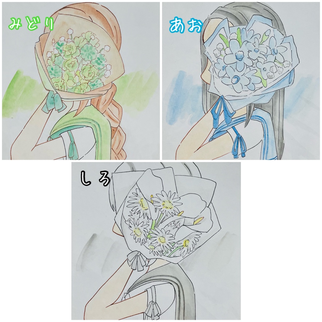 イラスト原画 色紙サイズ