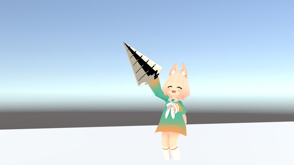 【VRchat想定】ぐるぐるドリル ローポリ / ハイポリ