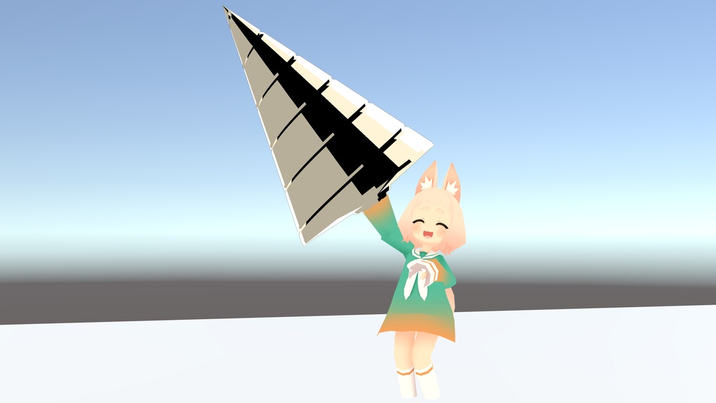 【VRchat想定】ぐるぐるドリル ローポリ / ハイポリ