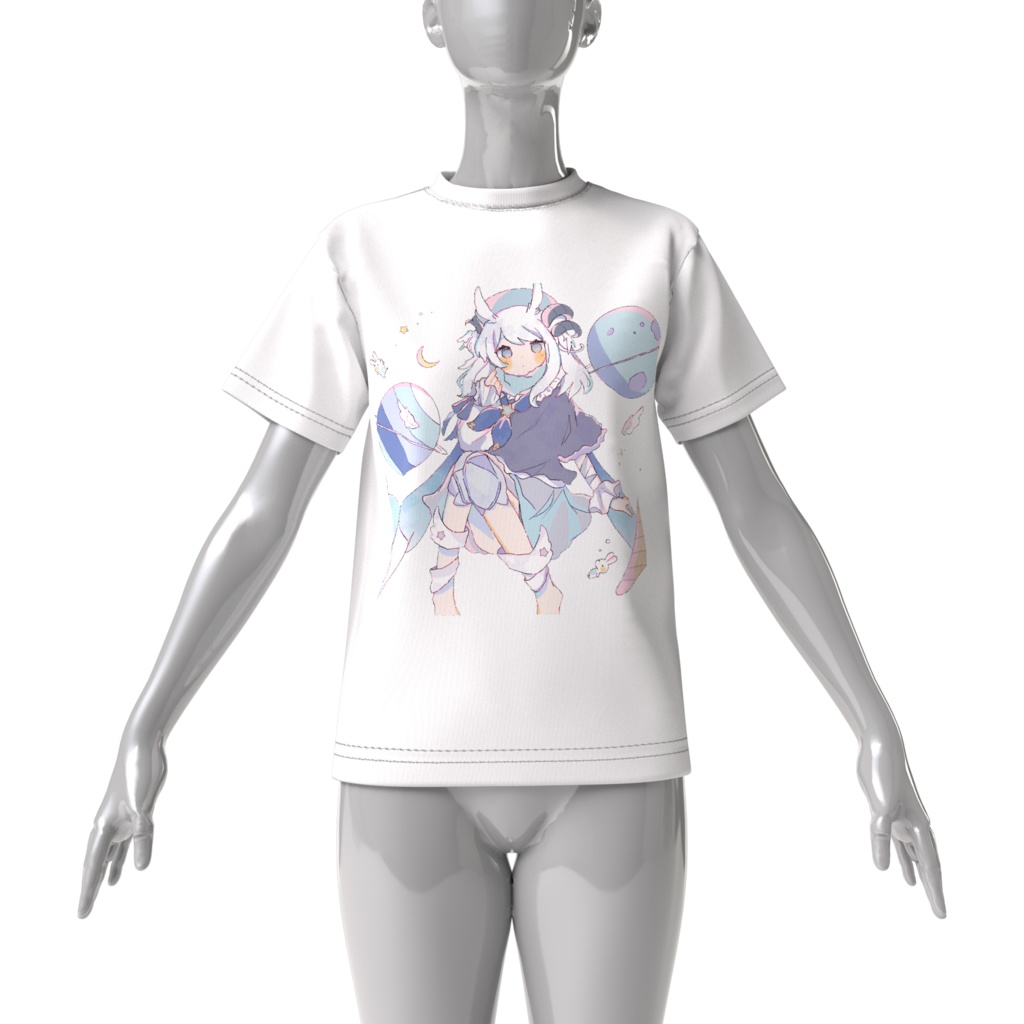 とあぴびっぐT あいすがうちゅう(2色あるよ)