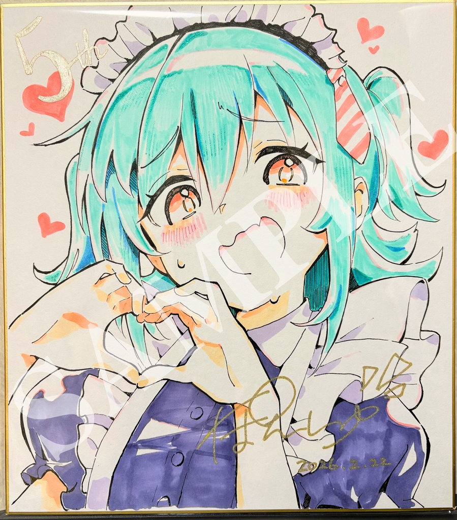 5周年大判色紙
