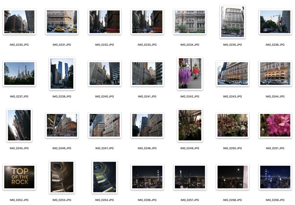 ニューヨークの街並み