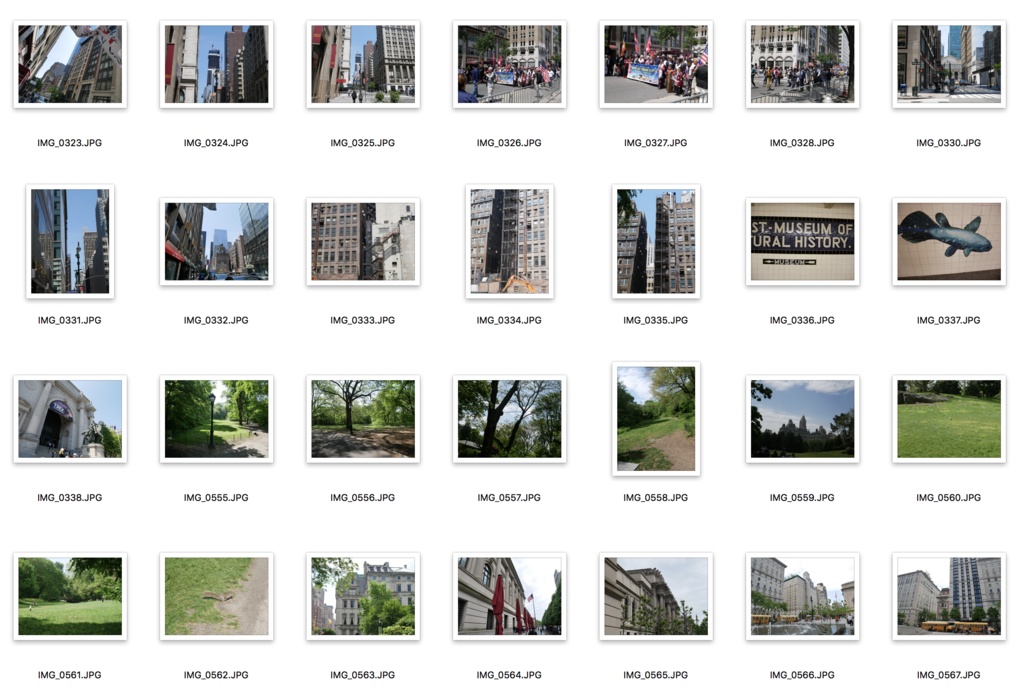 ニューヨークの街並み