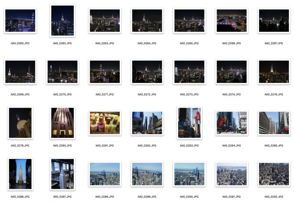 ニューヨークの街並み