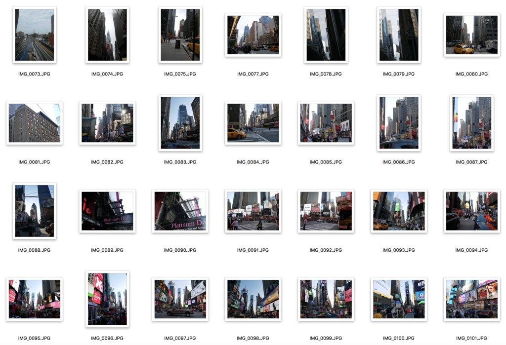 ニューヨークの街並み