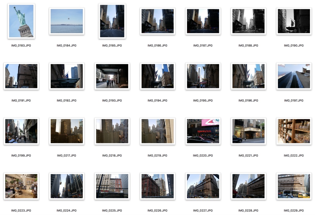 ニューヨークの街並み