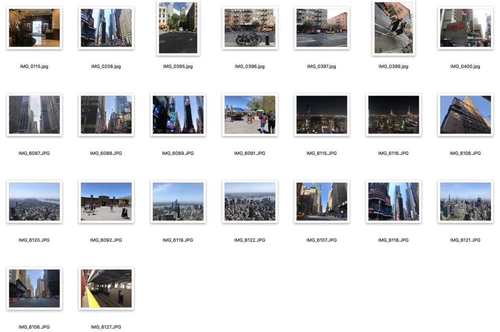 ニューヨークの街並み