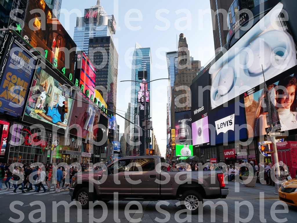 ニューヨークの街並み 素材屋ジュゲムト Booth