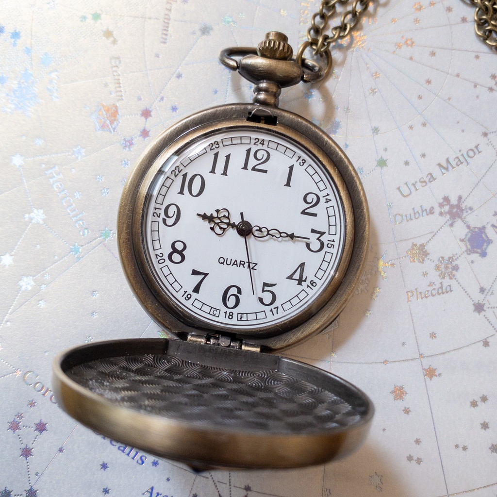 受注再販 電池式 装飾懐中時計 魔法陣