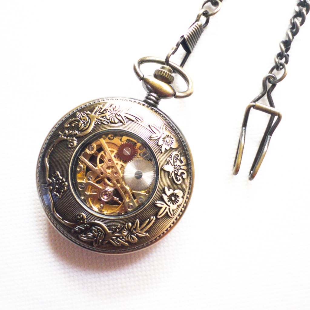 受注再販 装飾手巻き式懐中時計 魔法陣 星