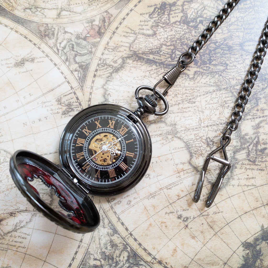 受注再販 装飾手巻き式懐中時計