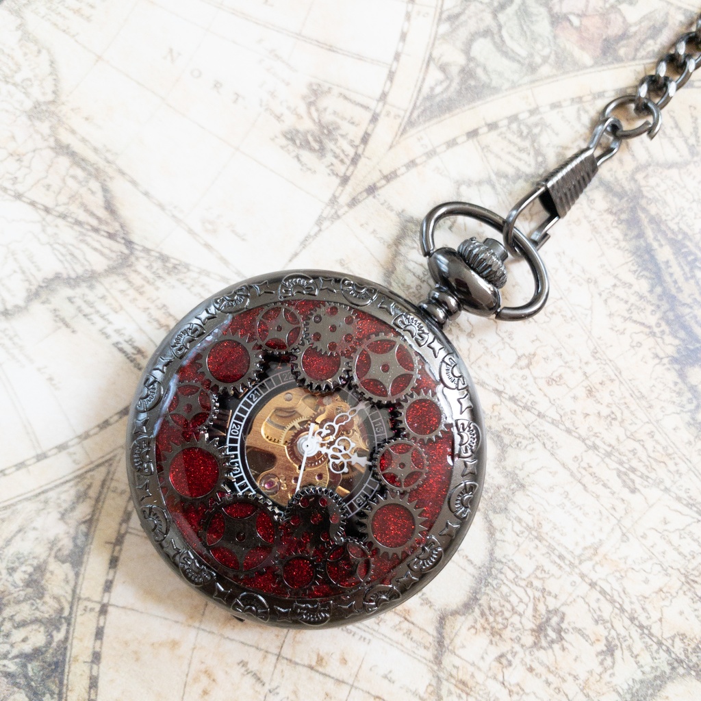 受注再販 装飾手巻き式懐中時計