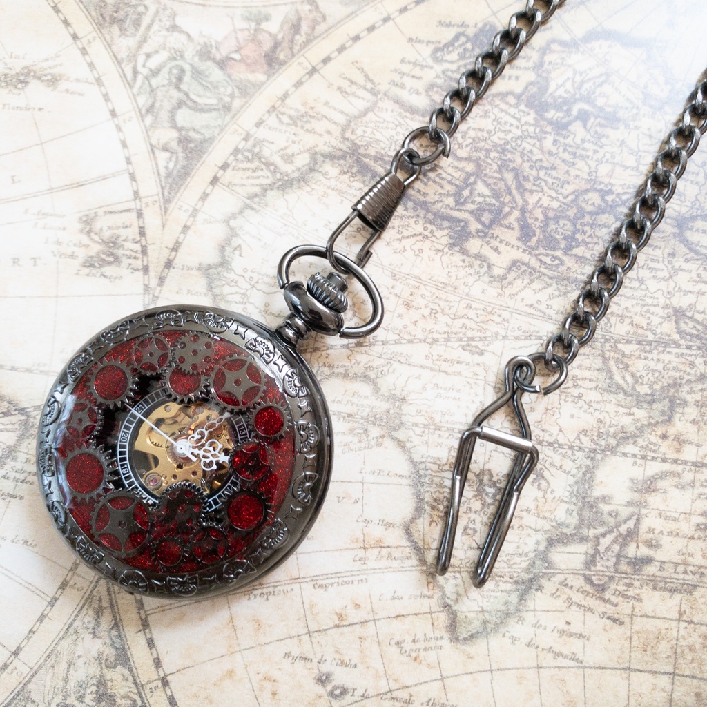 受注再販 装飾手巻き式懐中時計