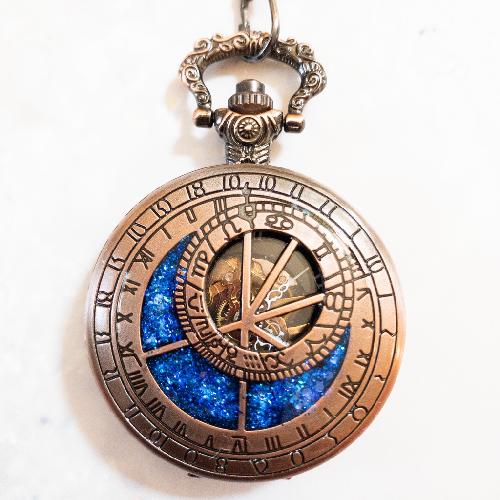 手巻き式懐中時計 天球儀 Pearl Party Booth