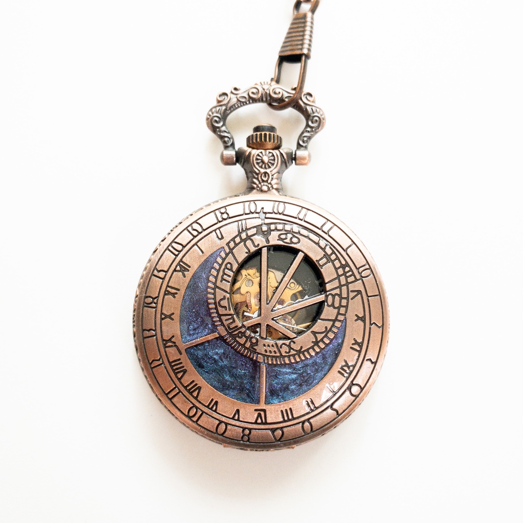 手巻き式懐中時計　天球儀　【完売】