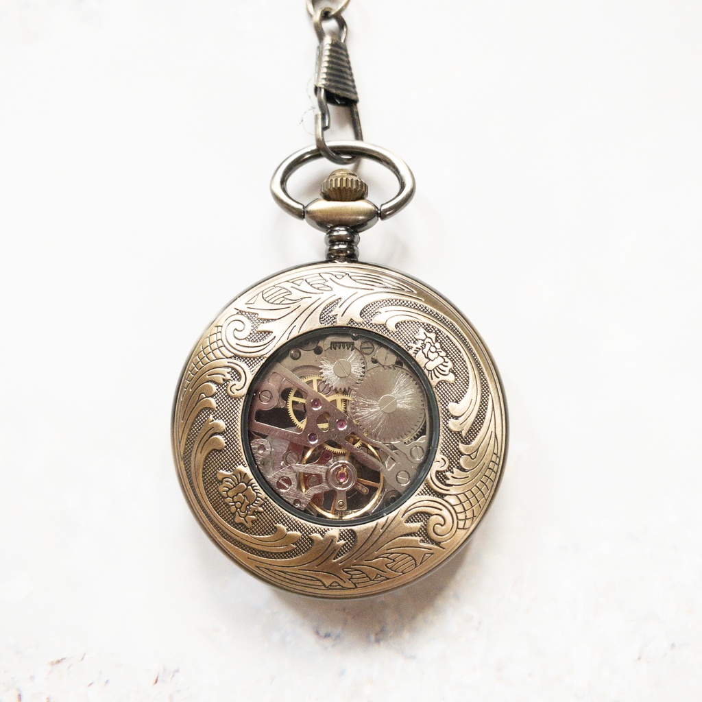 受注再販 装飾手巻き式懐中時計 金平糖の精