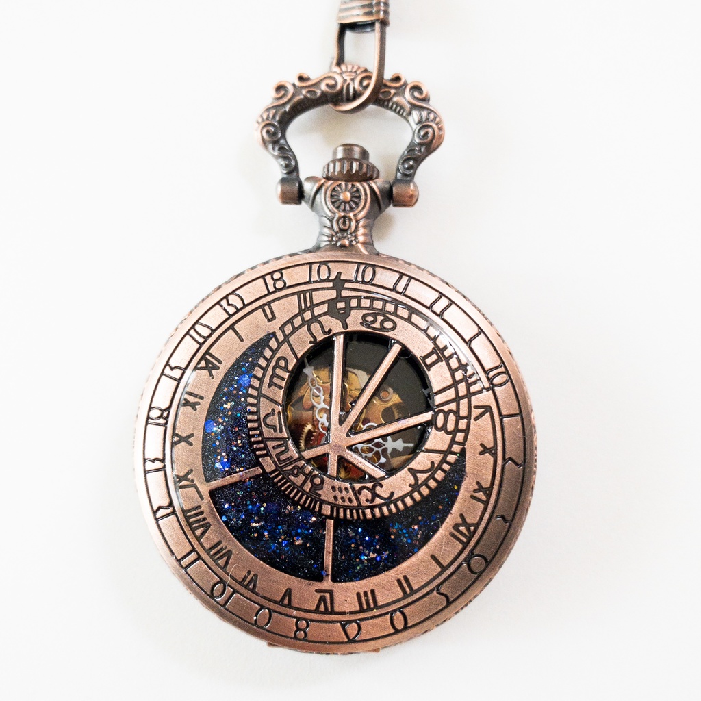 手巻き式懐中時計　天球儀　【完売】
