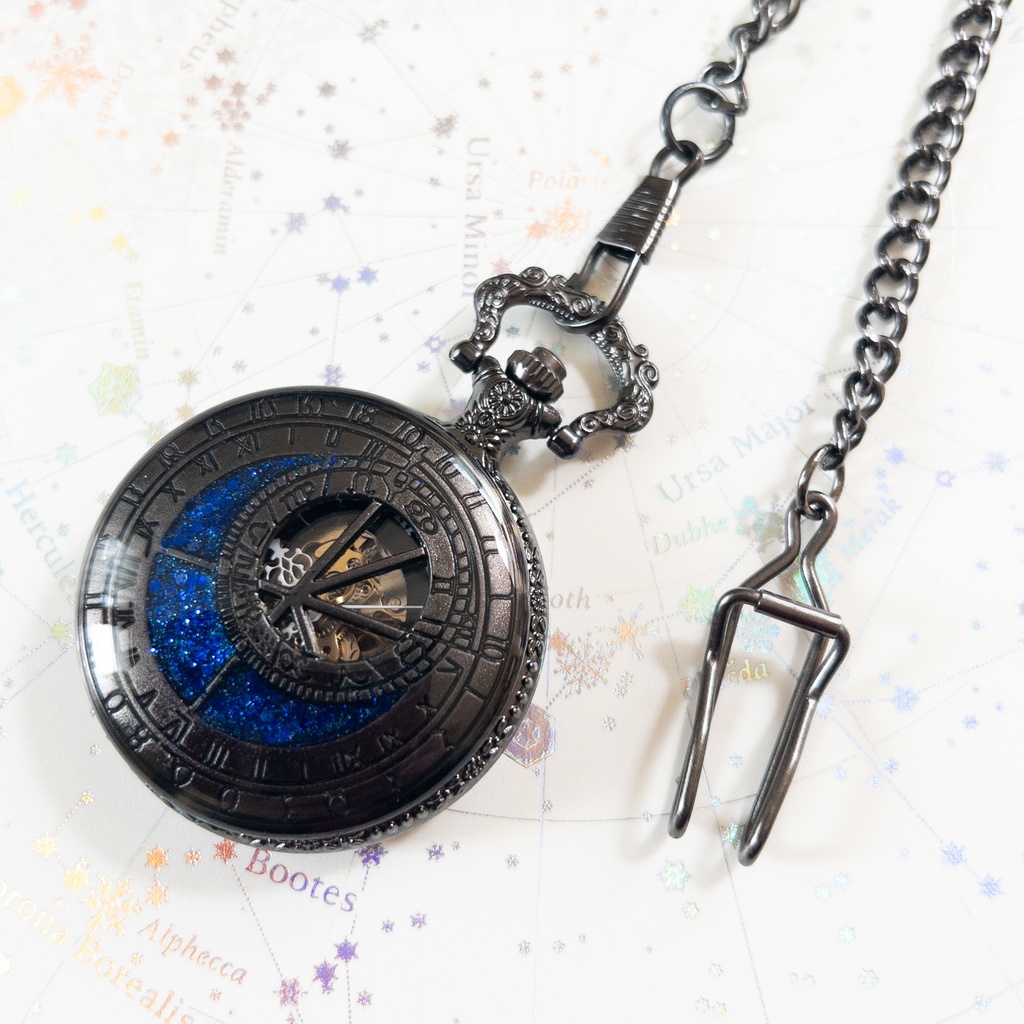 装飾手巻き式懐中時計 天球儀
