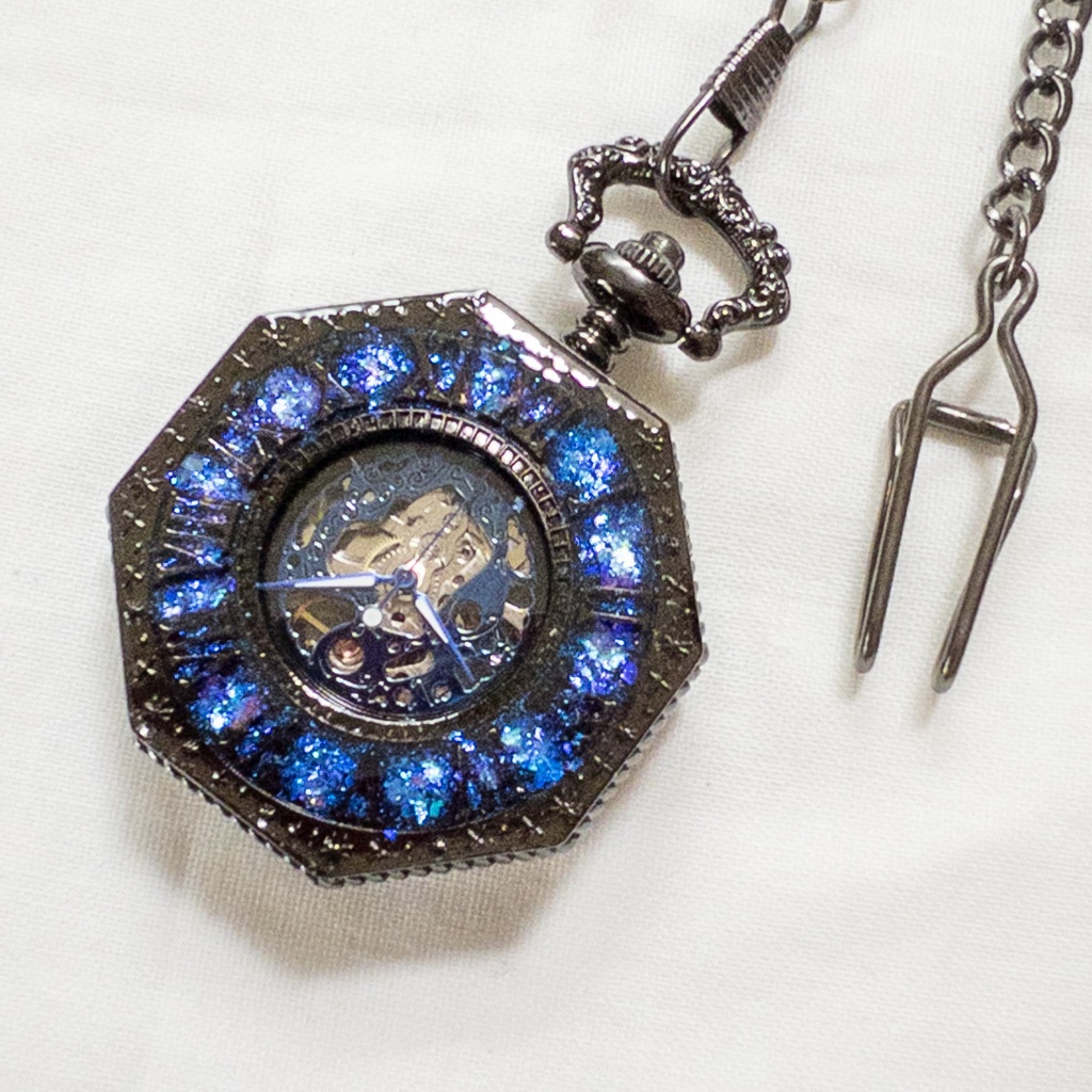 受注再販 装飾手巻き式懐中時計