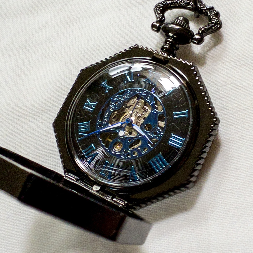 受注再販 装飾手巻き式懐中時計