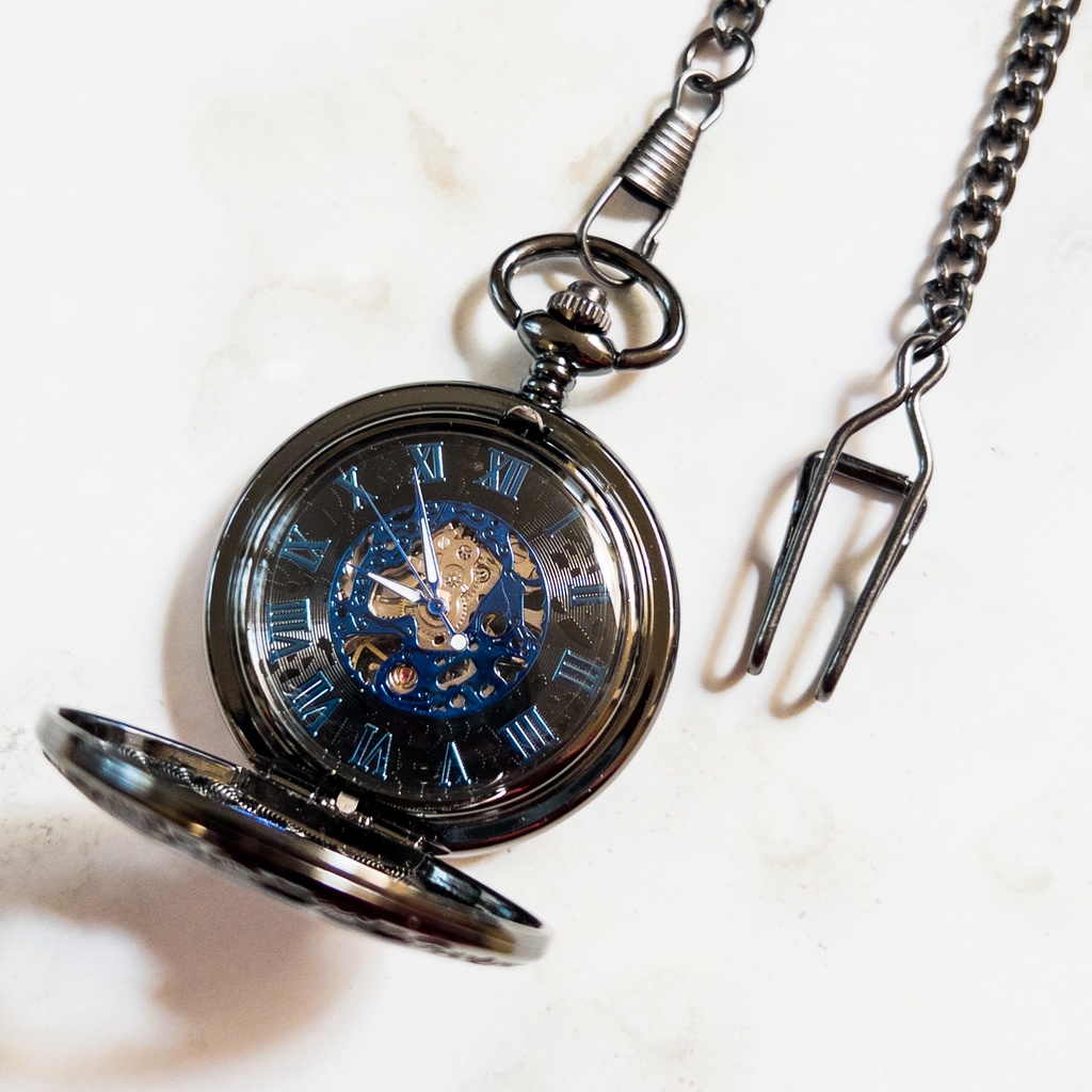 受注再販 装飾手巻き式懐中時計