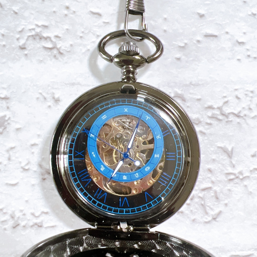 受注再販 装飾手巻き式懐中時計 MOON