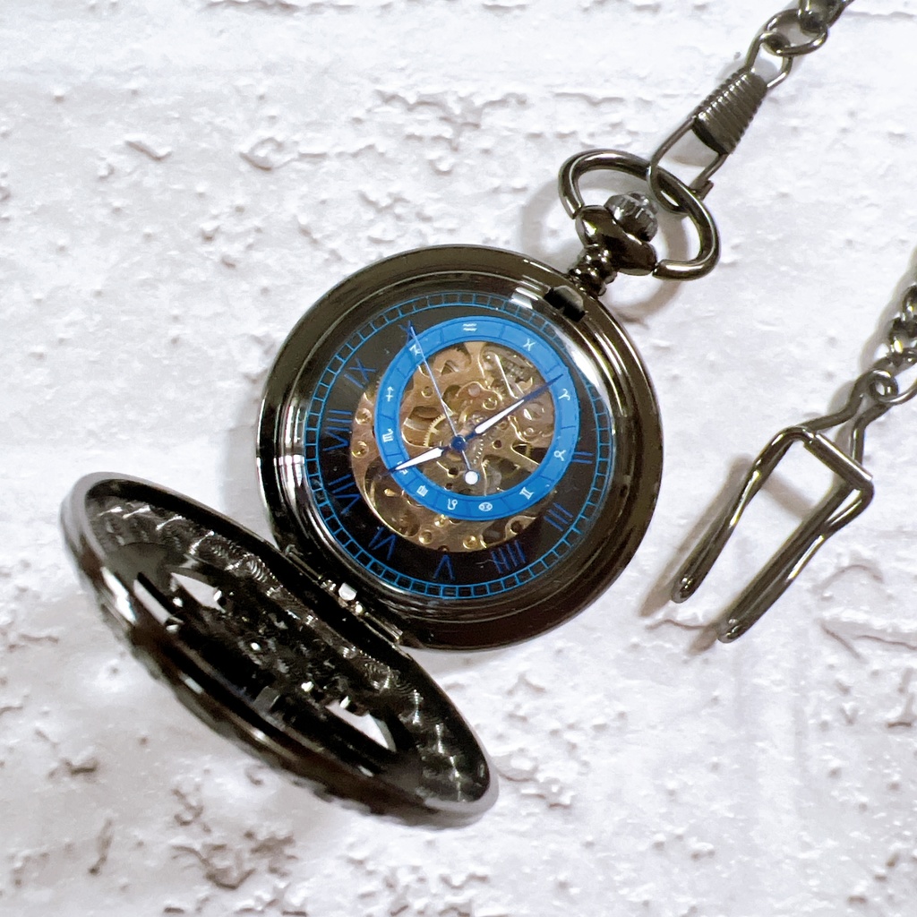 受注再販 装飾手巻き式懐中時計 MOON