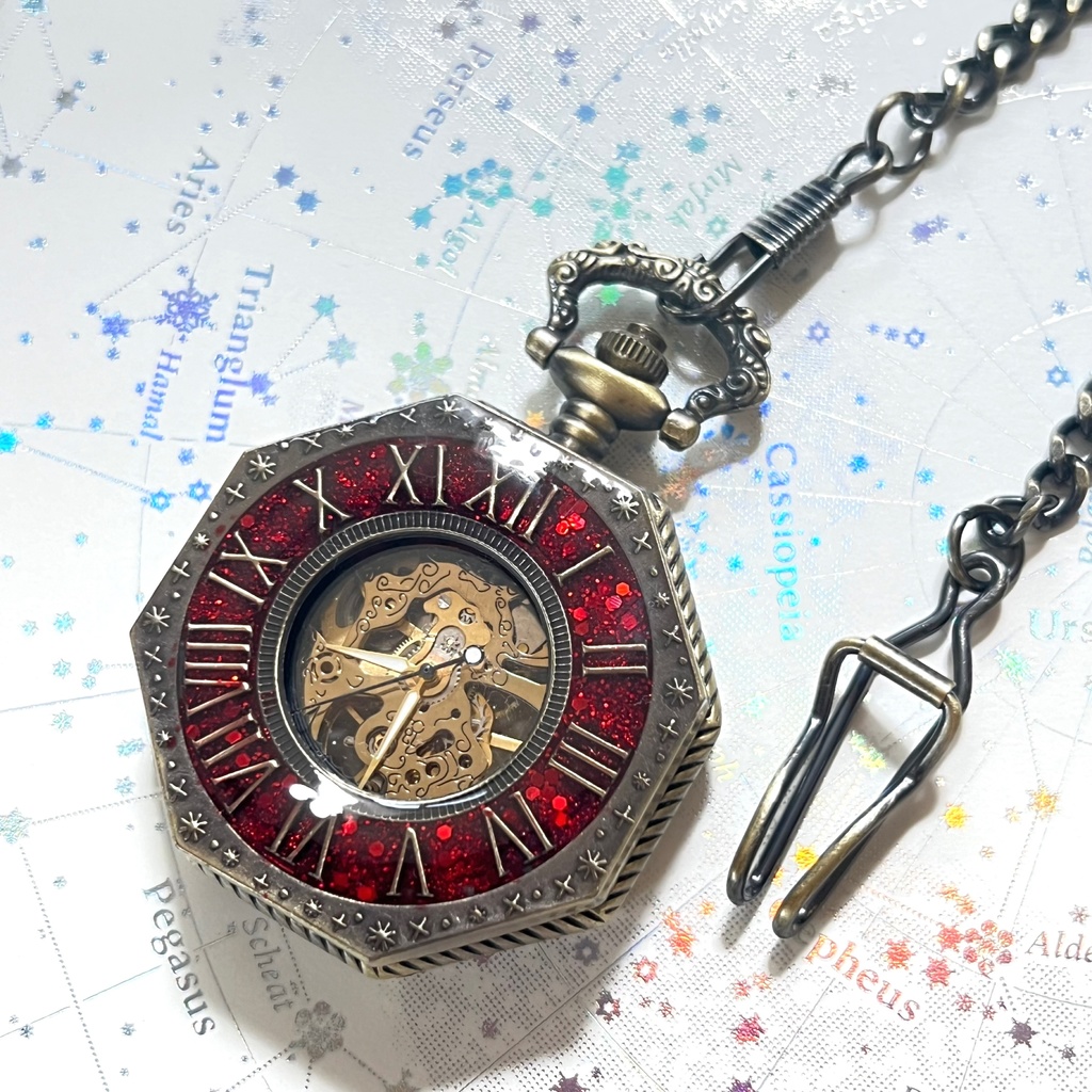 装飾手巻き式懐中時計