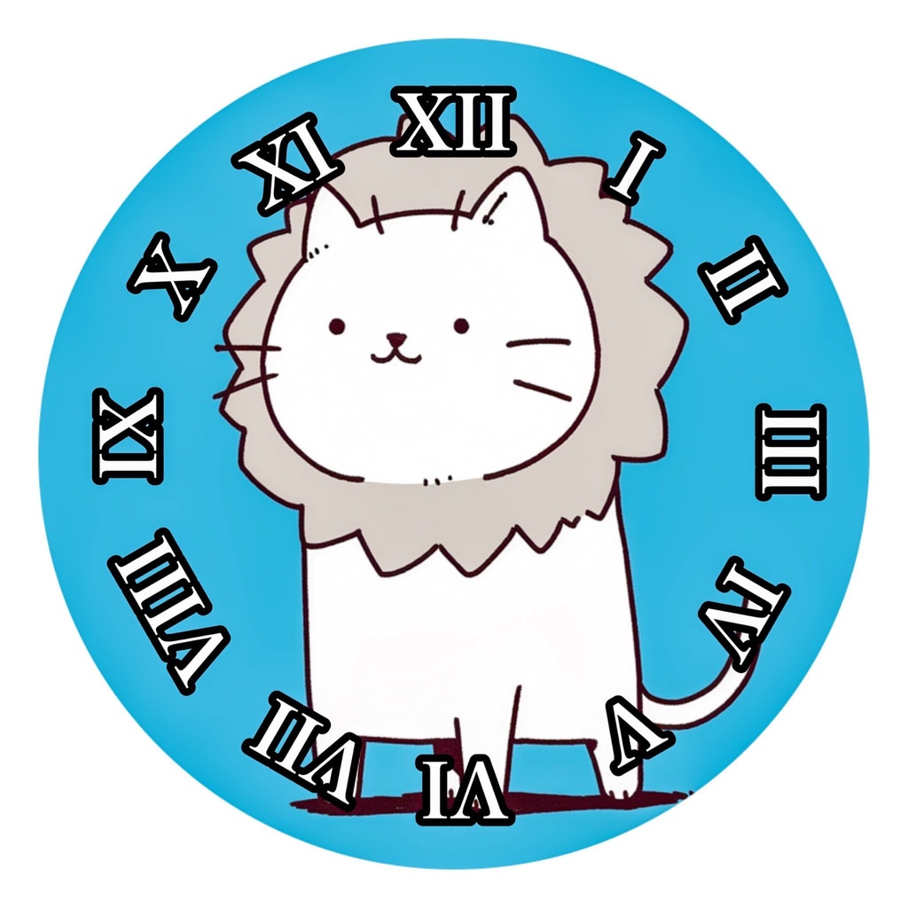 電池式イラスト懐中時計