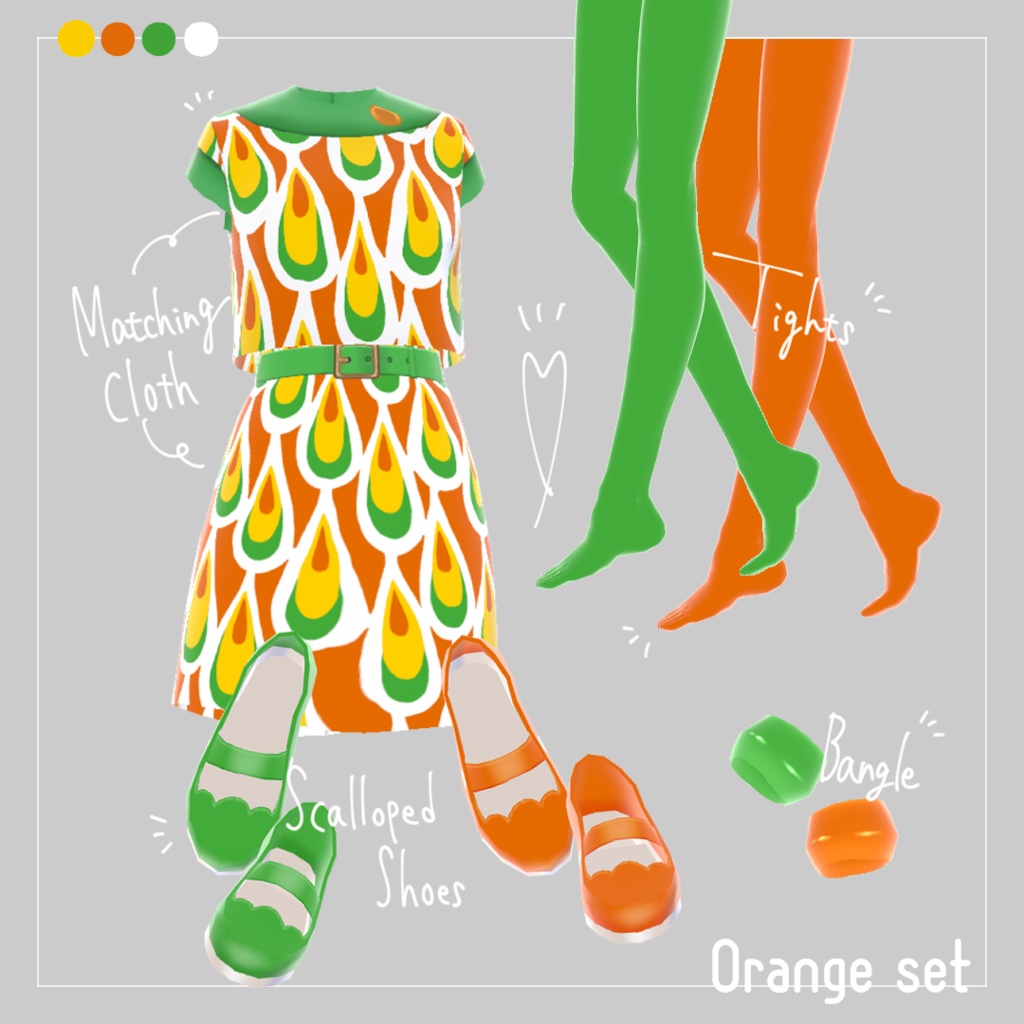 【Vroid】Psyche Retro Pattern Set