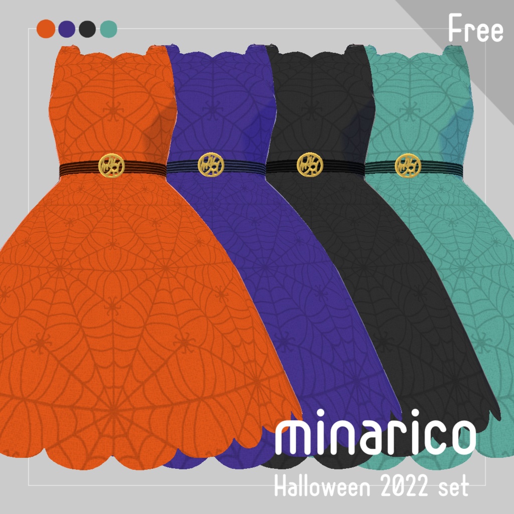 【Vroid】minarico Halloween2022 set【Free】