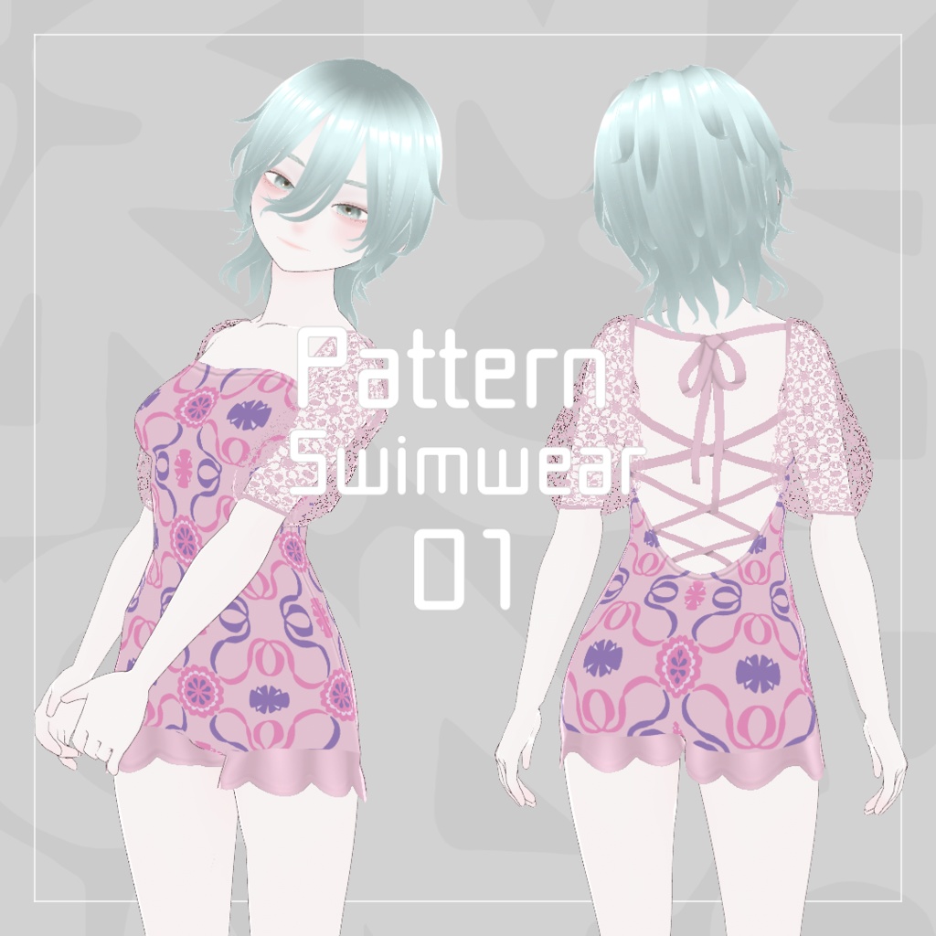 【VRoid】Pattern swimwear