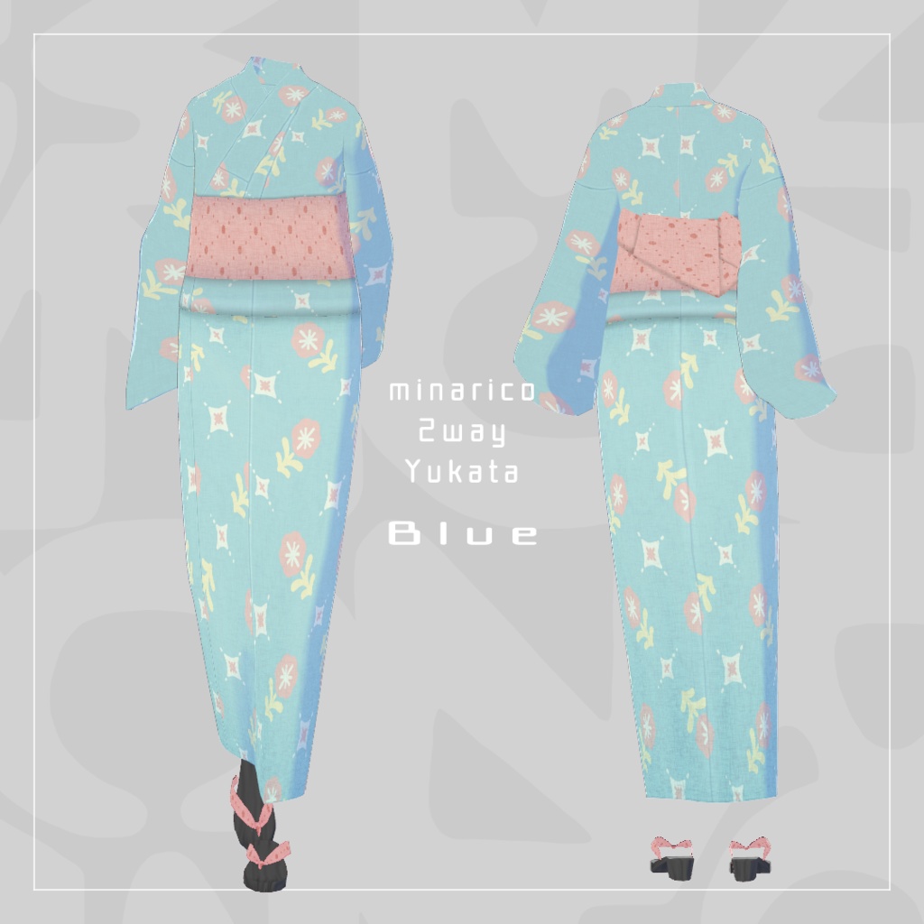 【VRoid】2way Yukata 2023 Full Set