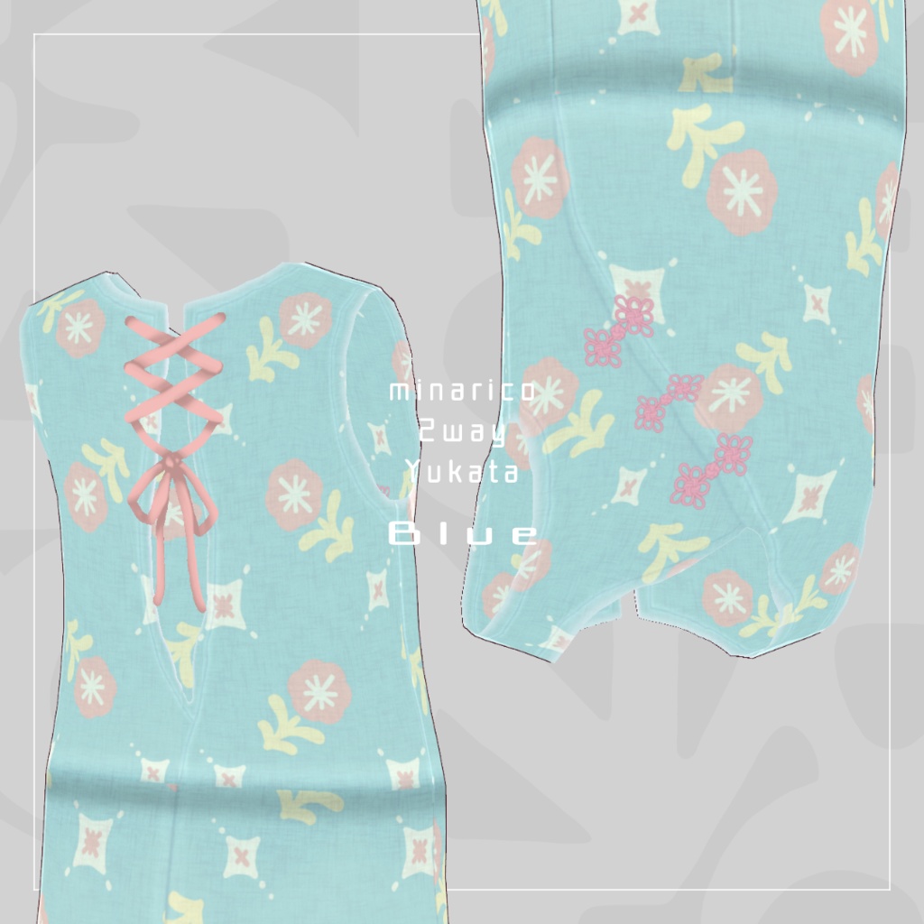 【VRoid】2way Yukata 2023 Full Set