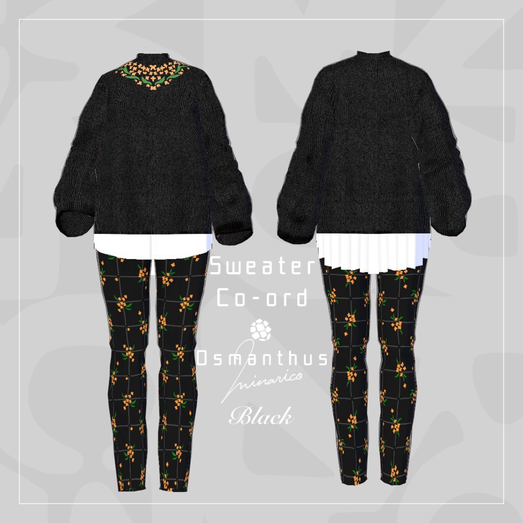 【VRoid】Sweater Co-ord : Osmanthus