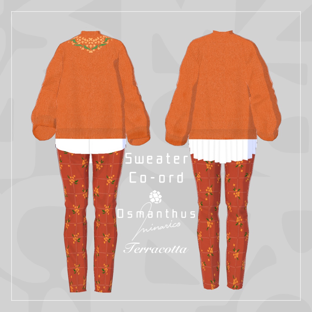 【VRoid】Sweater Co-ord : Osmanthus