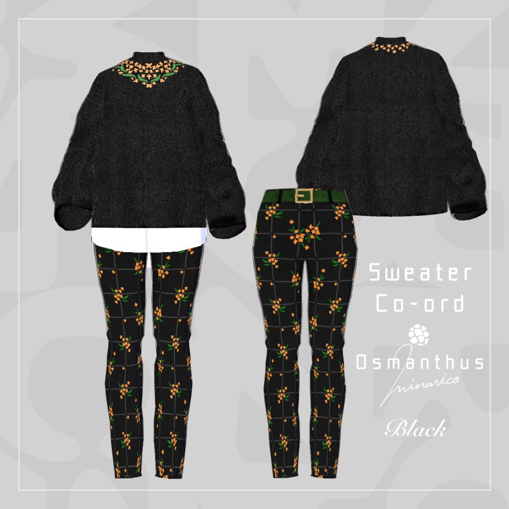 【VRoid】Sweater Co-ord : Osmanthus