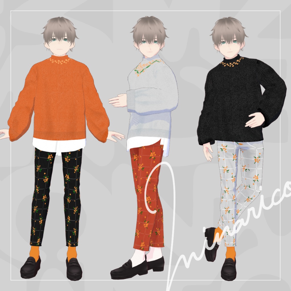 【VRoid】Sweater Co-ord : Osmanthus