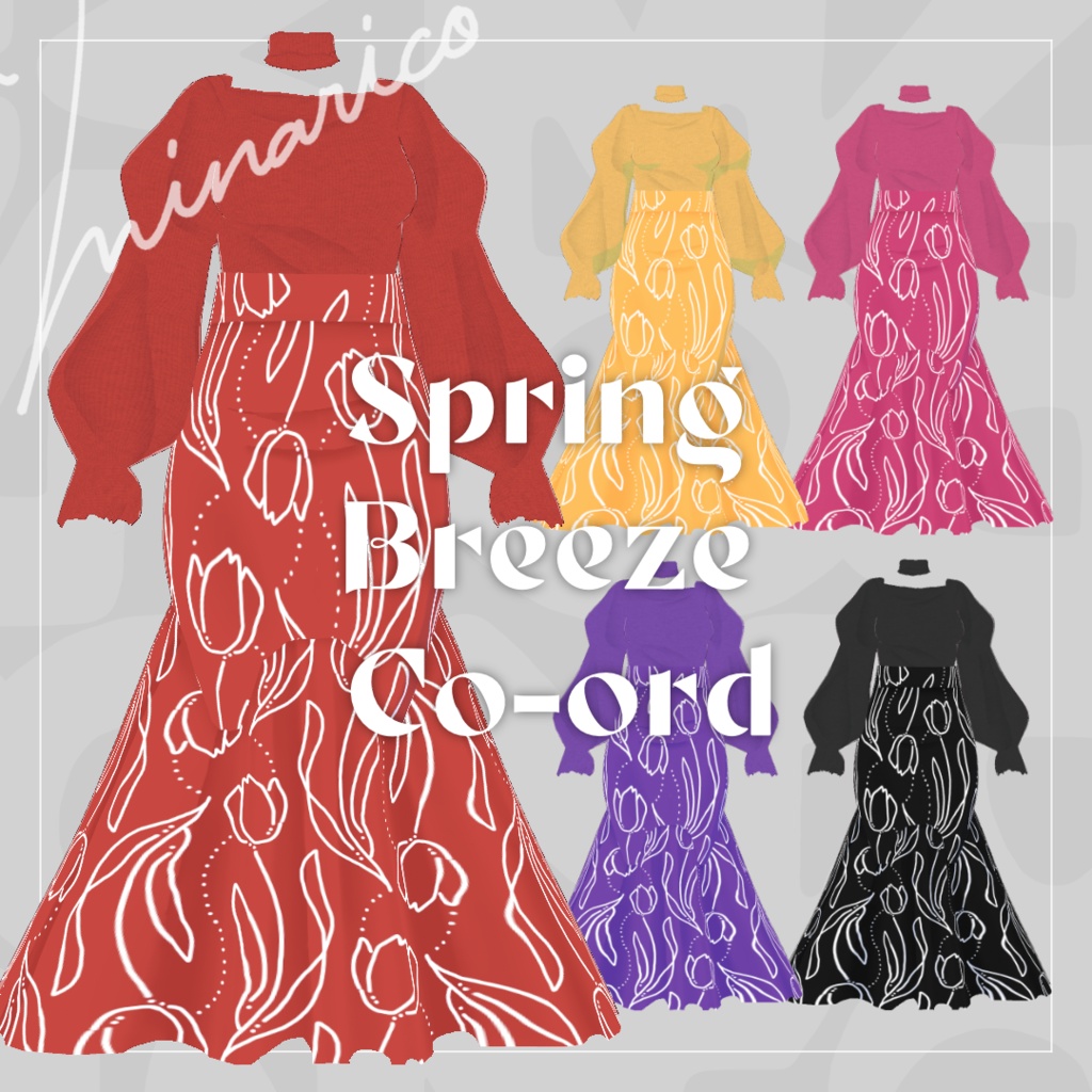 【VRoid】Spring Breeze Co-ord