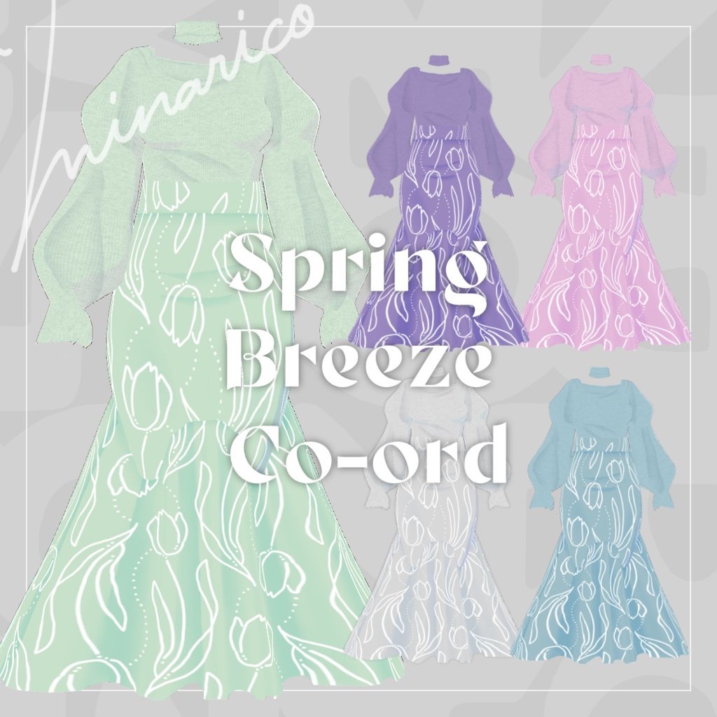 【VRoid】Spring Breeze Co-ord