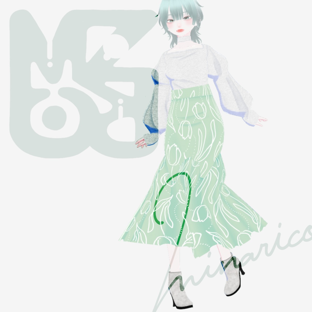 【VRoid】Spring Breeze Co-ord