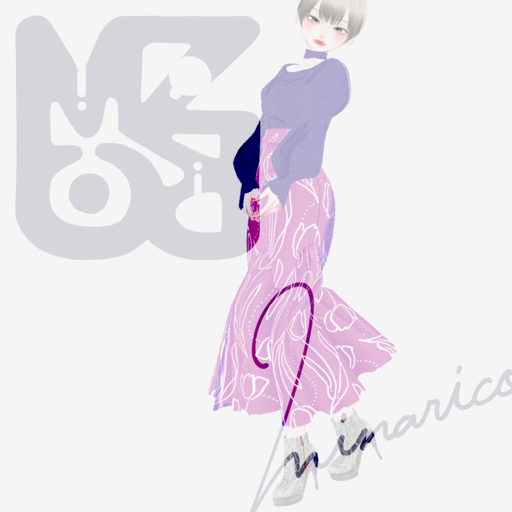 【VRoid】Spring Breeze Co-ord