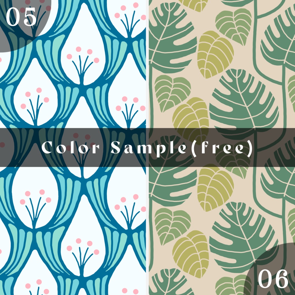 【柄テクスチャ】Color-Your-Own Seamless Pattern Kit【商用可】